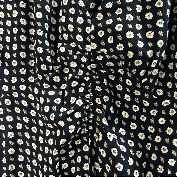 NWOT Madewell black w/white flowers dress, 6, - Picture 11 of 16